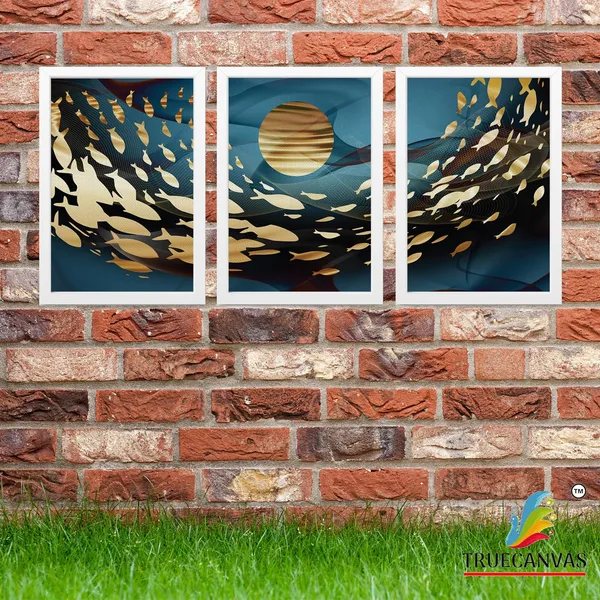 White__Abstract_Canvas_Painting_Set_Of_3_Wall_Hanging_Frame_|_For_Home,_Living_Room_Gallery_&_Office,_White,_Size_13.50_X_19.50_Inch,_Sf018