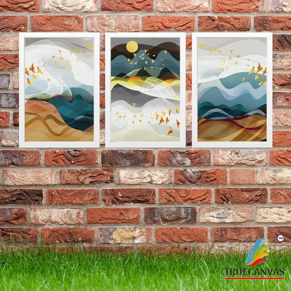 White__Abstract_Canvas_Painting_Set_Of_3_Wall_Hanging_Frame_|_For_Home,_Living_Room_Gallery_&_Office,_White,_Size_13.50_X_19.50_Inch,_Sf021
