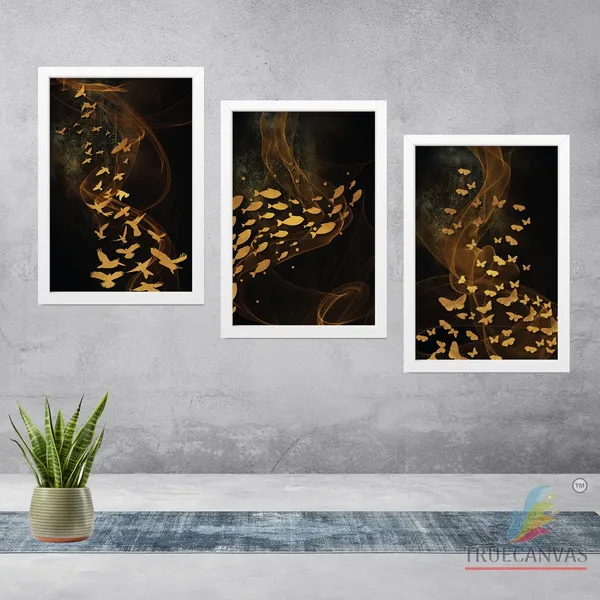 White__Abstract_Canvas_Painting_Set_Of_3_Wall_Hanging_Frame_|_For_Home,_Living_Room_Gallery_&_Office,_White,_Size_13.50_X_19.50_Inch,_Sf022