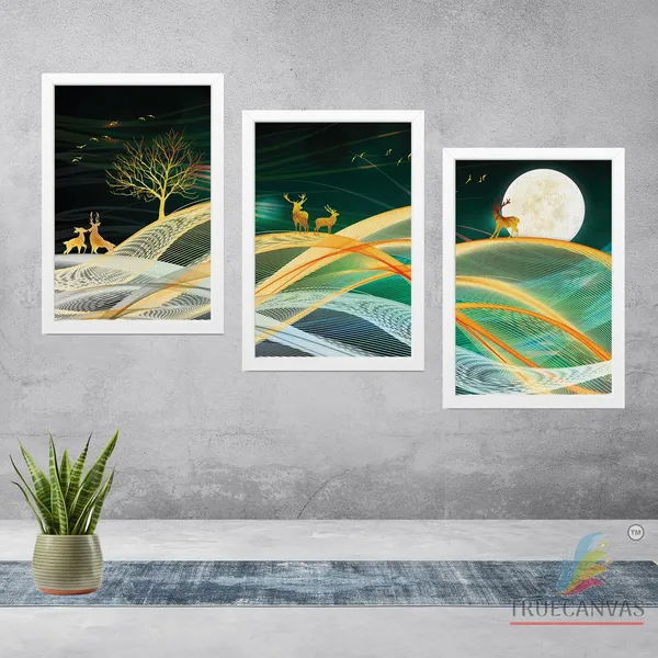 White__Abstract_Canvas_Painting_Set_Of_3_Wall_Hanging_Frame_|_For_Home,_Living_Room_Gallery_&_Office,_White,_Size_13.50_X_19.50_Inch,_Sf026