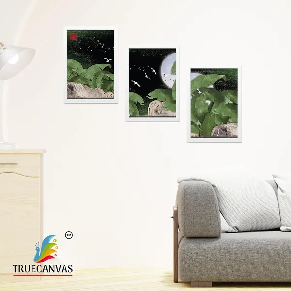 White__Abstract_Canvas_Painting_Set_Of_3_Wall_Hanging_Frame_|_For_Home,_Living_Room_Gallery_&_Office,_White,_Size_13.50_X_19.50_Inch,_Sf029