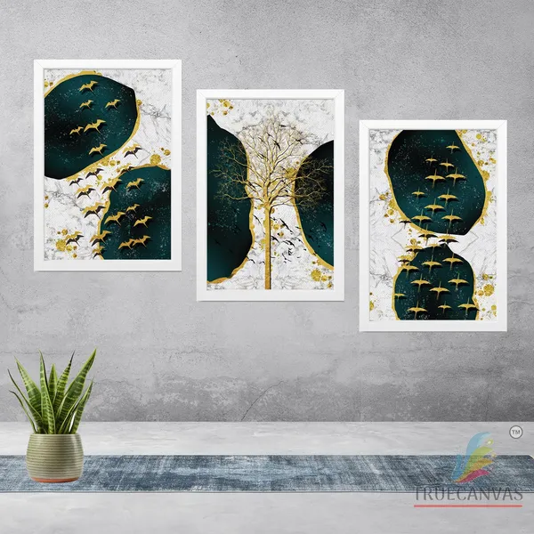 White__Abstract_Canvas_Painting_Set_Of_3_Wall_Hanging_Frame_|_For_Home,_Living_Room_Gallery_&_Office,_White,_Size_13.50_X_19.50_Inch,_Sf033