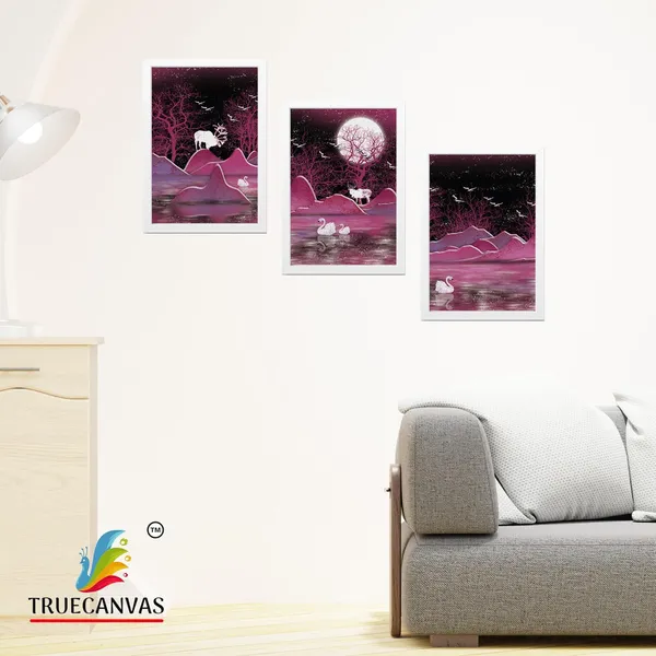 White__Abstract_Canvas_Painting_Set_Of_3_Wall_Hanging_Frame_|_For_Home,_Living_Room_Gallery_&_Office,_White,_Size_13.50_X_19.50_Inch,_Sf034