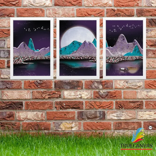 White__Abstract_Canvas_Painting_Set_Of_3_Wall_Hanging_Frame_|_For_Home,_Living_Room_Gallery_&_Office,_White,_Size_13.50_X_19.50_Inch,_Sf035