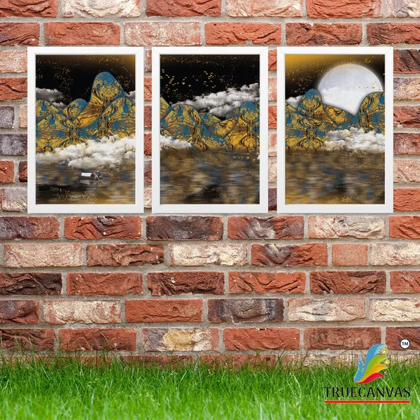 White__Abstract_Canvas_Painting_Set_Of_3_Wall_Hanging_Frame_|_For_Home,_Living_Room_Gallery_&_Office,_White,_Size_13.50_X_19.50_Inch,_Sf036