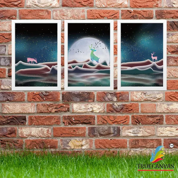 White__Abstract_Canvas_Painting_Set_Of_3_Wall_Hanging_Frame_|_For_Home,_Living_Room_Gallery_&_Office,_White,_Size_13.50_X_19.50_Inch,_Sf042