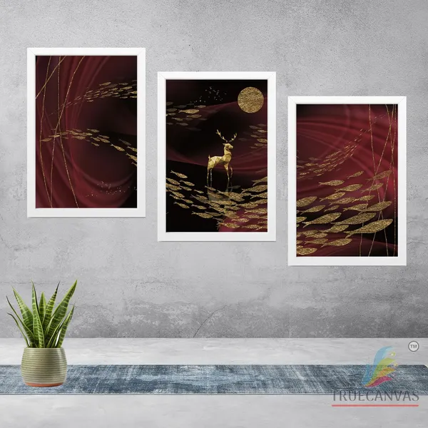 White__Abstract_Canvas_Painting_Set_Of_3_Wall_Hanging_Frame_|_For_Home,_Living_Room_Gallery_&_Office,_White,_Size_13.50_X_19.50_Inch,_Sf043