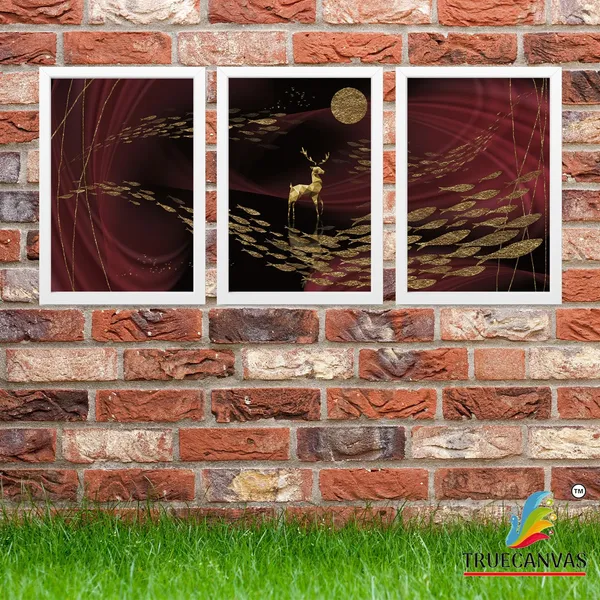 White__Abstract_Canvas_Painting_Set_Of_3_Wall_Hanging_Frame_|_For_Home,_Living_Room_Gallery_&_Office,_White,_Size_13.50_X_19.50_Inch,_Sf043