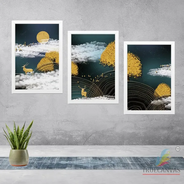 White__Abstract_Canvas_Painting_Set_Of_3_Wall_Hanging_Frame_|_For_Home,_Living_Room_Gallery_&_Office,_White,_Size_13.50_X_19.50_Inch,_Sf045