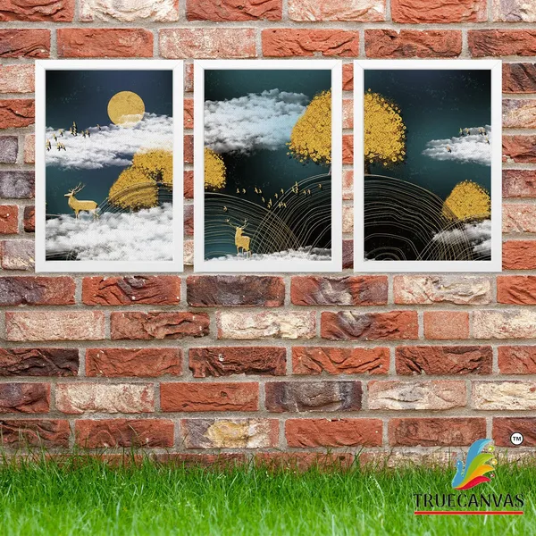White__Abstract_Canvas_Painting_Set_Of_3_Wall_Hanging_Frame_|_For_Home,_Living_Room_Gallery_&_Office,_White,_Size_13.50_X_19.50_Inch,_Sf045