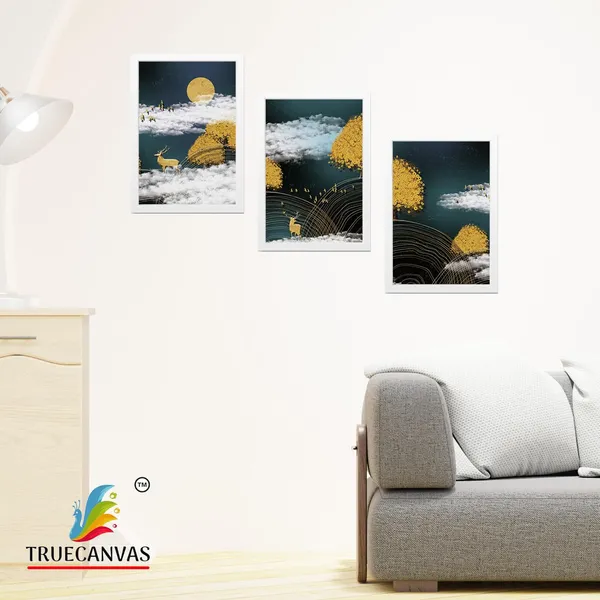 White__Abstract_Canvas_Painting_Set_Of_3_Wall_Hanging_Frame_|_For_Home,_Living_Room_Gallery_&_Office,_White,_Size_13.50_X_19.50_Inch,_Sf045