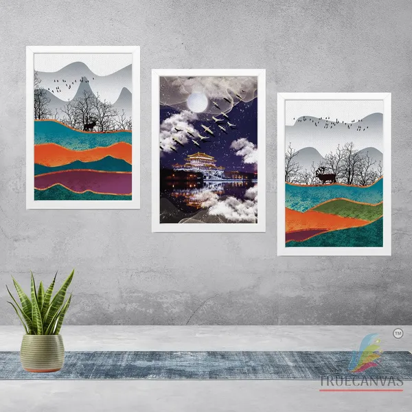 White__Abstract_Canvas_Painting_Set_Of_3_Wall_Hanging_Frame_|_For_Home,_Living_Room_Gallery_&_Office,_White,_Size_13.50_X_19.50_Inch,_Sf048
