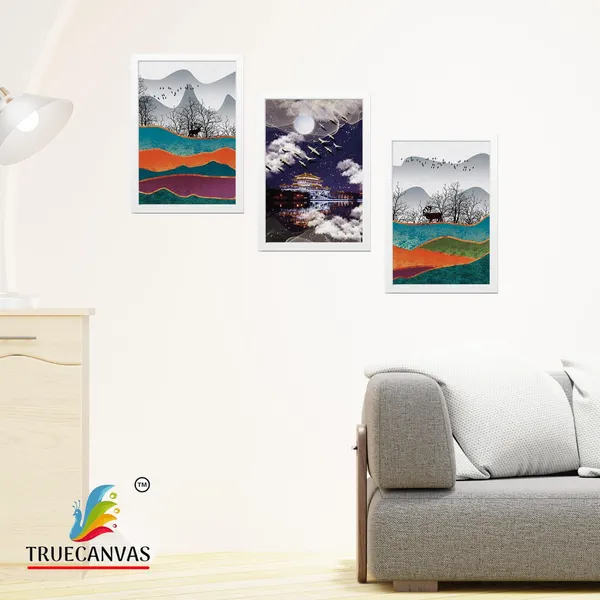 White__Abstract_Canvas_Painting_Set_Of_3_Wall_Hanging_Frame_|_For_Home,_Living_Room_Gallery_&_Office,_White,_Size_13.50_X_19.50_Inch,_Sf048