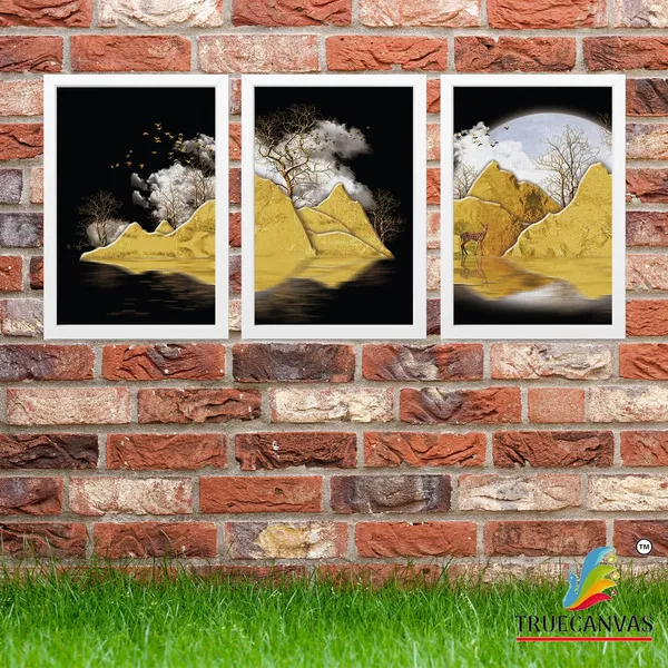 White__Abstract_Canvas_Painting_Set_Of_3_Wall_Hanging_Frame_|_For_Home,_Living_Room_Gallery_&_Office,_White,_Size_13.50_X_19.50_Inch,_Sf050