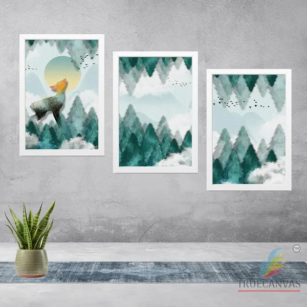 White__Abstract_Canvas_Painting_Set_Of_3_Wall_Hanging_Frame_|_For_Home,_Living_Room_Gallery_&_Office,_White,_Size_13.50_X_19.50_Inch,_Sf060