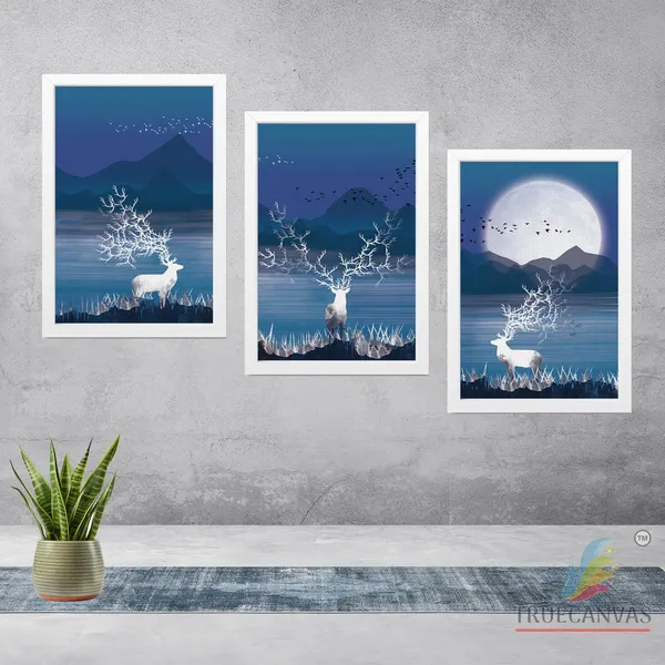 White__Abstract_Canvas_Painting_Set_Of_3_Wall_Hanging_Frame_|_For_Home,_Living_Room_Gallery_&_Office,_White,_Size_13.50_X_19.50_Inch,_Sf061