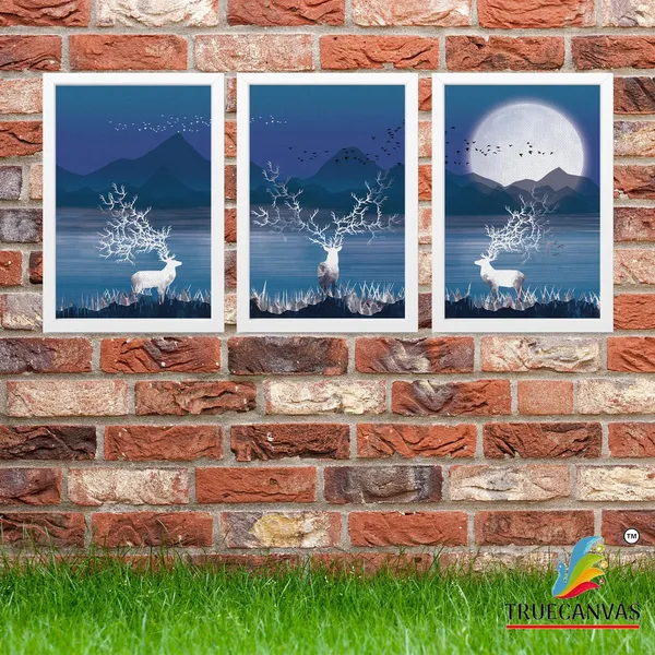 White__Abstract_Canvas_Painting_Set_Of_3_Wall_Hanging_Frame_|_For_Home,_Living_Room_Gallery_&_Office,_White,_Size_13.50_X_19.50_Inch,_Sf061