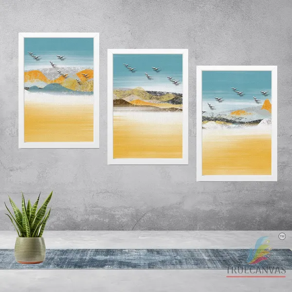 White__Abstract_Canvas_Painting_Set_Of_3_Wall_Hanging_Frame_|_For_Home,_Living_Room_Gallery_&_Office,_White,_Size_13.50_X_19.50_Inch,_Sf073