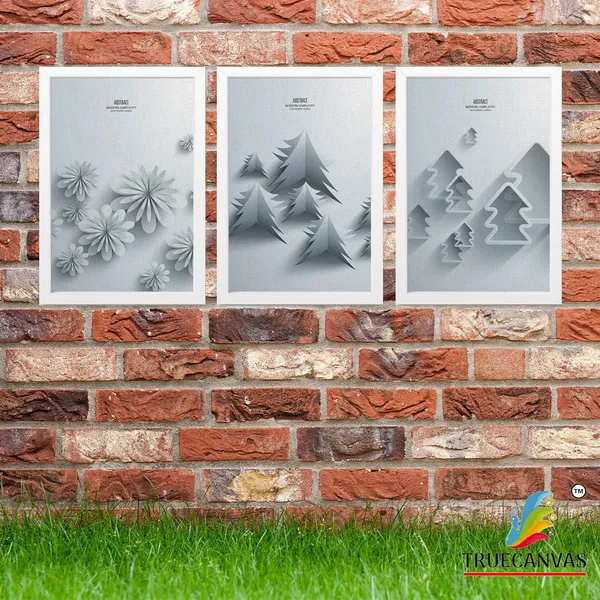 White__Abstract_Canvas_Painting_Set_Of_3_Wall_Hanging_Frame_|_For_Home,_Living_Room_Gallery_&_Office,_White,_Size_13.50_X_19.50_Inch,_Sf078