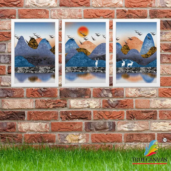 White__Abstract_Canvas_Painting_Set_Of_3_Wall_Hanging_Frame_|_For_Home,_Living_Room_Gallery_&_Office,_White,_Size_13.50_X_19.50_Inch,_Sf079