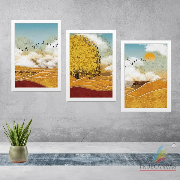 White__Abstract_Canvas_Painting_Set_Of_3_Wall_Hanging_Frame_|_For_Home,_Living_Room_Gallery_&_Office,_White,_Size_13.50_X_19.50_Inch,_Sf080