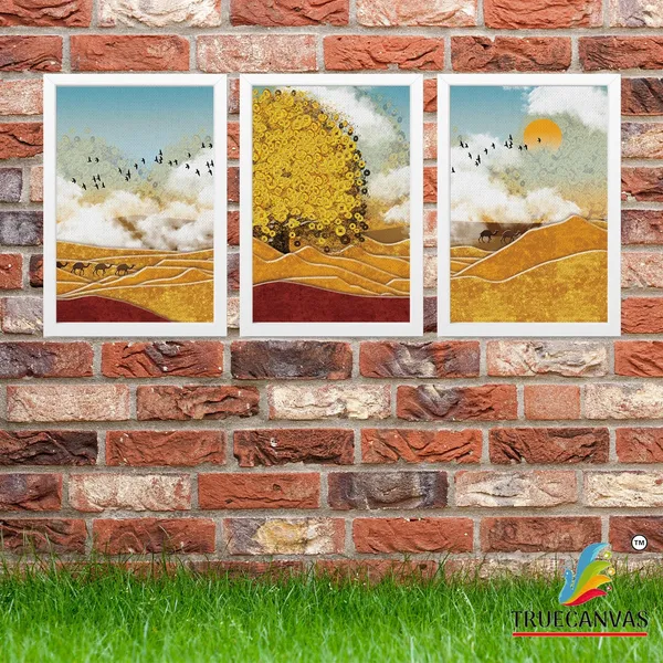 White__Abstract_Canvas_Painting_Set_Of_3_Wall_Hanging_Frame_|_For_Home,_Living_Room_Gallery_&_Office,_White,_Size_13.50_X_19.50_Inch,_Sf080