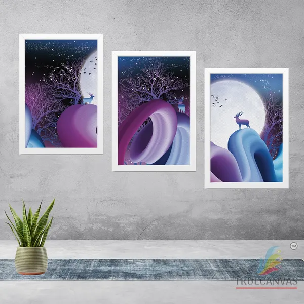 White__Abstract_Canvas_Painting_Set_Of_3_Wall_Hanging_Frame_|_For_Home,_Living_Room_Gallery_&_Office,_White,_Size_13.50_X_19.50_Inch,_Sf081