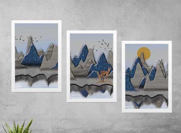 White__Abstract_Canvas_Painting_Set_Of_3_Wall_Hanging_Frame_|_For_Home,_Living_Room_Gallery_&_Office,_White,_Size_13.50_X_19.50_Inch,_Sf082