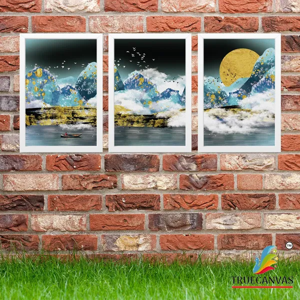 White__Abstract_Canvas_Painting_Set_Of_3_Wall_Hanging_Frame_|_For_Home,_Living_Room_Gallery_&_Office,_White,_Size_13.50_X_19.50_Inch,_Sf085