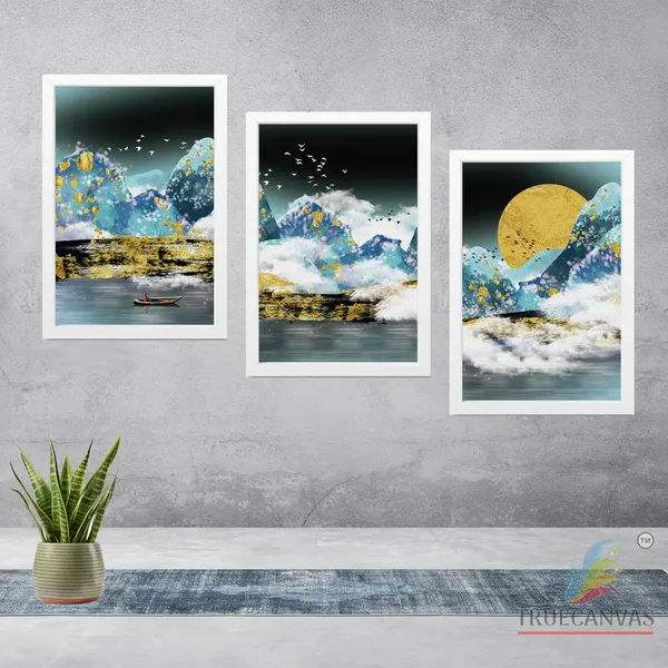 White__Abstract_Canvas_Painting_Set_Of_3_Wall_Hanging_Frame_|_For_Home,_Living_Room_Gallery_&_Office,_White,_Size_13.50_X_19.50_Inch,_Sf085