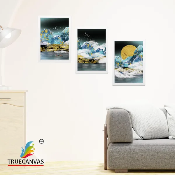 White__Abstract_Canvas_Painting_Set_Of_3_Wall_Hanging_Frame_|_For_Home,_Living_Room_Gallery_&_Office,_White,_Size_13.50_X_19.50_Inch,_Sf085
