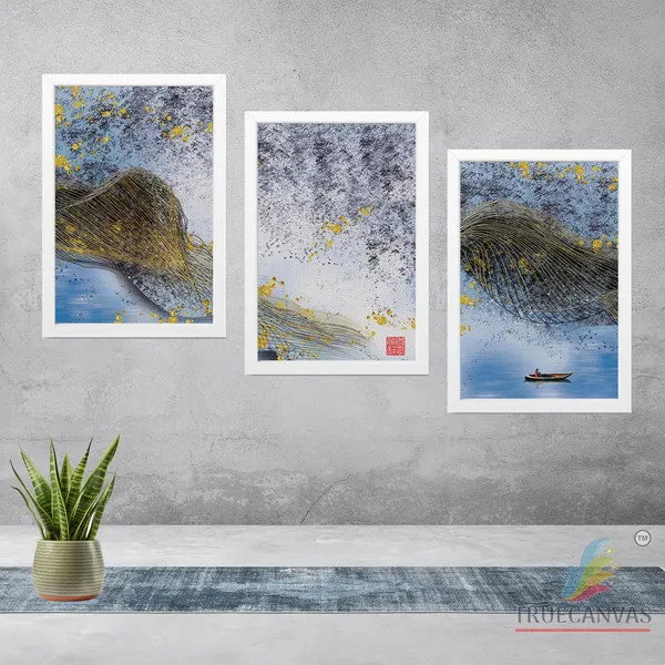 White__Abstract_Canvas_Painting_Set_Of_3_Wall_Hanging_Frame_|_For_Home,_Living_Room_Gallery_&_Office,_White,_Size_13.50_X_19.50_Inch,_Sf087