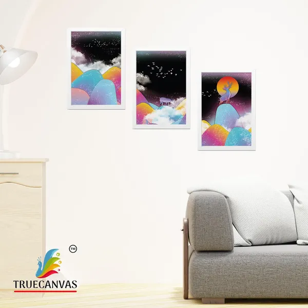 White__Abstract_Canvas_Painting_Set_Of_3_Wall_Hanging_Frame_|_For_Home,_Living_Room_Gallery_&_Office,_White,_Size_13.50_X_19.50_Inch,_Sf093