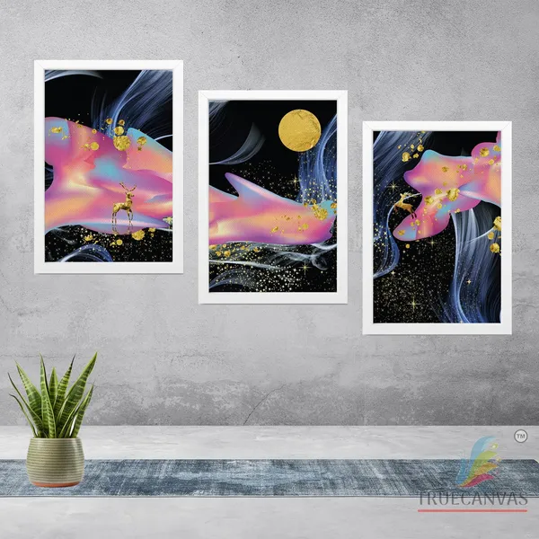 White__Abstract_Canvas_Painting_Set_Of_3_Wall_Hanging_Frame_|_For_Home,_Living_Room_Gallery_&_Office,_White,_Size_13.50_X_19.50_Inch,_Sf095