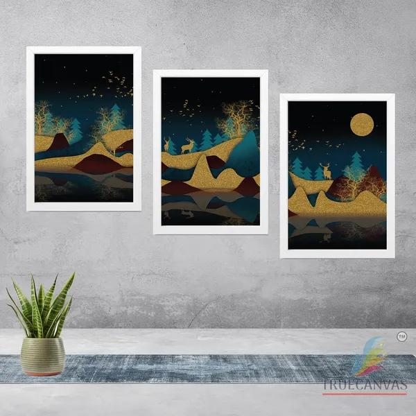White__Abstract_Canvas_Painting_Set_Of_3_Wall_Hanging_Frame_|_For_Home,_Living_Room_Gallery_&_Office,_White,_Size_13.50_X_19.50_Inch,_Sf097