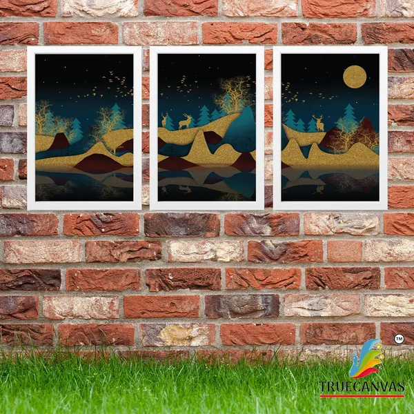 White__Abstract_Canvas_Painting_Set_Of_3_Wall_Hanging_Frame_|_For_Home,_Living_Room_Gallery_&_Office,_White,_Size_13.50_X_19.50_Inch,_Sf097