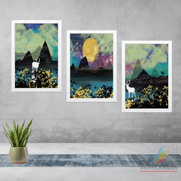 White__Abstract_Canvas_Painting_Set_Of_3_Wall_Hanging_Frame_|_For_Home,_Living_Room_Gallery_&_Office,_White,_Size_13.50_X_19.50_Inch,_Sf102