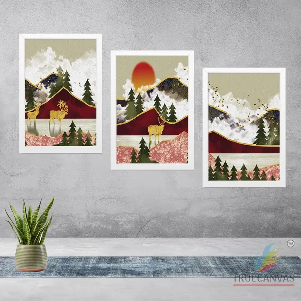 White__Abstract_Canvas_Painting_Set_Of_3_Wall_Hanging_Frame_|_For_Home,_Living_Room_Gallery_&_Office,_White,_Size_13.50_X_19.50_Inch,_Sf103