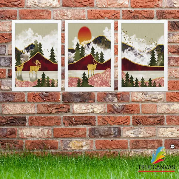 White__Abstract_Canvas_Painting_Set_Of_3_Wall_Hanging_Frame_|_For_Home,_Living_Room_Gallery_&_Office,_White,_Size_13.50_X_19.50_Inch,_Sf103