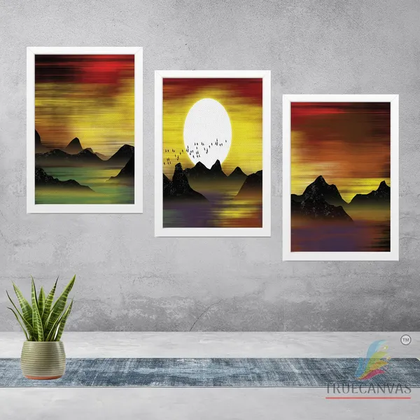 White__Abstract_Canvas_Painting_Set_Of_3_Wall_Hanging_Frame_|_For_Home,_Living_Room_Gallery_&_Office,_White,_Size_13.50_X_19.50_Inch,_Sf105