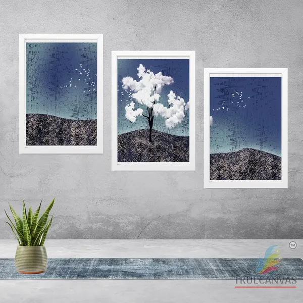White__Abstract_Canvas_Painting_Set_Of_3_Wall_Hanging_Frame_|_For_Home,_Living_Room_Gallery_&_Office,_White,_Size_13.50_X_19.50_Inch,_Sf106