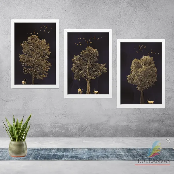 White__Abstract_Canvas_Painting_Set_Of_3_Wall_Hanging_Frame_|_For_Home,_Living_Room_Gallery_&_Office,_White,_Size_13.50_X_19.50_Inch,_Sf109