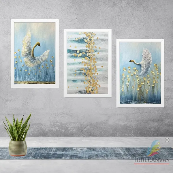 White__Abstract_Canvas_Painting_Set_Of_3_Wall_Hanging_Frame_|_For_Home,_Living_Room_Gallery_&_Office,_White,_Size_13.50_X_19.50_Inch,_Sf122