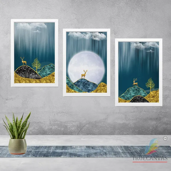 White__Abstract_Canvas_Painting_Set_Of_3_Wall_Hanging_Frame_|_For_Home,_Living_Room_Gallery_&_Office,_White,_Size_13.50_X_19.50_Inch,_Sf126
