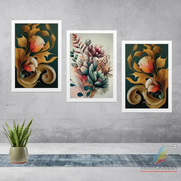 White__Abstract_Canvas_Painting_Set_Of_3_Wall_Hanging_Frame_|_For_Home,_Living_Room_Gallery_&_Office,_White,_Size_13.50_X_19.50_Inch,_Sf136