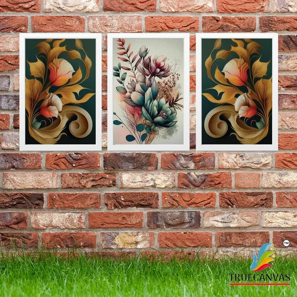 White__Abstract_Canvas_Painting_Set_Of_3_Wall_Hanging_Frame_|_For_Home,_Living_Room_Gallery_&_Office,_White,_Size_13.50_X_19.50_Inch,_Sf136