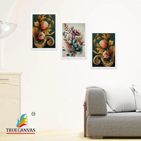 White__Abstract_Canvas_Painting_Set_Of_3_Wall_Hanging_Frame_|_For_Home,_Living_Room_Gallery_&_Office,_White,_Size_13.50_X_19.50_Inch,_Sf136