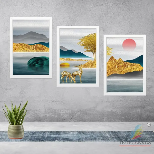 White__Abstract_Canvas_Painting_Set_Of_3_Wall_Hanging_Frame_|_For_Home,_Living_Room_Gallery_&_Office,_White,_Size_13.50_X_19.50_Inch,_Sf158