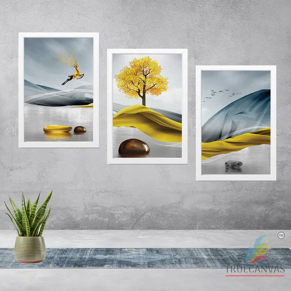 White__Abstract_Canvas_Painting_Set_Of_3_Wall_Hanging_Frame_|_For_Home,_Living_Room_Gallery_&_Office,_White,_Size_13.50_X_19.50_Inch,_Sf159