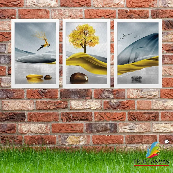 White__Abstract_Canvas_Painting_Set_Of_3_Wall_Hanging_Frame_|_For_Home,_Living_Room_Gallery_&_Office,_White,_Size_13.50_X_19.50_Inch,_Sf159